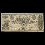 Canada, Central Bank of New Brunswick, 1 pound : August 1, 1857