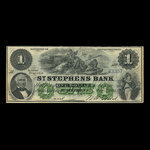 Canada, St. Stephen's Bank, 1 dollar : February 1, 1886