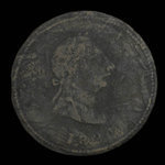 Canada, unknown, 1/2 penny : 1820