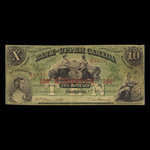 Canada, Bank of Upper Canada (York), 10 dollars : July 6, 1859