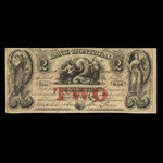 Canada, Bank of Montreal, 2 dollars : January 1, 1849