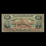 Canada, Molsons Bank, 10 dollars : May 2, 1904