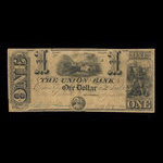 Canada, Union Bank, 1 dollar : August 1, 1838