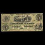 Canada, Farmers Bank of Rustico, 5 dollars : January 2, 1872