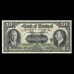 Canada, Bank of Montreal, 10 dollars : January 2, 1931