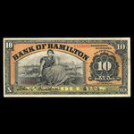 Canada, Bank of Hamilton, 10 dollars : June 1, 1914