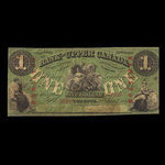 Canada, Bank of Upper Canada (York), 1 dollar : January 1, 1861