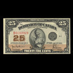 Canada, Dominion of Canada, 25 cents <br /> July 2, 1923