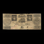 Canada, Quebec Bank, 1 ecu : October 1, 1837