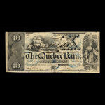 Canada, Quebec Bank, 10 dollars : November 1, 1853