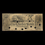 Canada, Quebec Bank, 10 dollars : November 1, 1853