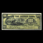 Canada, Quebec Bank, 100 dollars : January 3, 1911