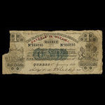 Canada, Bank of British North America, 1 dollar : January 1, 1856