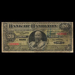 Canada, Bank of Hamilton, 20 dollars : January 2, 1904