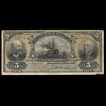 Canada, Banque d'Hochelaga, 5 piastres : March 1, 1907