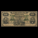 Canada, Molsons Bank, 10 dollars : July 2, 1901