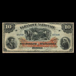 Canada, La Banque Nationale (National Bank), 10 dollars : January 2, 1897