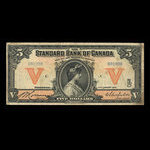 Canada, Standard Bank of Canada, 5 dollars : January 2, 1914