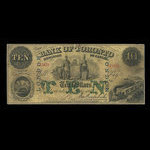 Canada, Bank of Toronto (The), 10 dollars : July 1, 1887