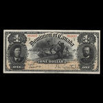 Canada, Dominion of Canada, 1 dollar <br /> March 31, 1898