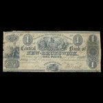 Canada, Central Bank of New Brunswick, 1 pound : October 7, 1847