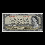 Canada, Bank of Canada, 20 dollars : 1954