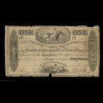 Canada, Charlotte County Bank, 1 pound : November 8, 1839