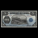 Canada, Dominion of Canada, 5 dollars : May 1, 1912