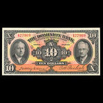 Canada, Dominion Bank, 10 dollars : January 2, 1935