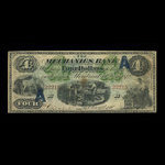 Canada, Mechanics Bank (Montreal), 4 dollars : June 1, 1872