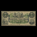 Canada, Union Bank of Lower Canada, 4 dollars : March 1, 1866