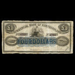 Canada, Commercial Bank of Newfoundland, 1 pound : July 1, 1884