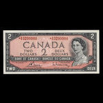 Canada, Bank of Canada, 2 dollars : 1954