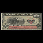 Canada, Northern Crown Bank, 5 dollars : July 2, 1908