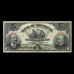 Canada, Bank of Montreal, 5 dollars : January 2, 1904