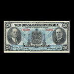 Canada, Royal Bank of Canada, 20 dollars : January 3, 1935