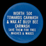 Canada, Busy Bee Car Wash, 50 cents : 1975