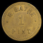 Canada, R. Bayne, 1 pint, milk : 1892