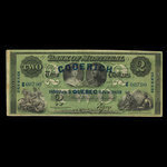 Canada, Bank of Montreal, 2 dollars : January 3, 1859