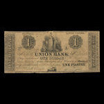Canada, Union Bank, 1 dollar <br /> August 1, 1838