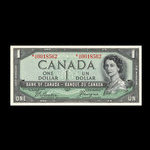 Canada, Bank of Canada, 1 dollar <br /> 1954