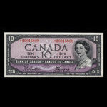 Canada, Bank of Canada, 10 dollars : 1954