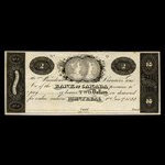 Canada, Bank of Canada, 2 dollars <br /> January 1, 1822