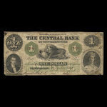 Canada, Central Bank of New Brunswick, 1 dollar <br /> November 1, 1860