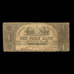 Canada, Gore Bank, 4 dollars : March 1, 1850