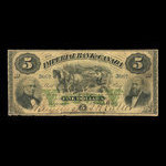 Canada, Imperial Bank of Canada, 5 dollars : March 1, 1875