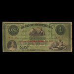 Canada, Bank of Montreal, 1 dollar : January 3, 1859