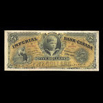 Canada, Imperial Bank of Canada, 5 dollars : January 1, 1910