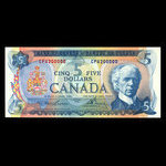 Canada, Bank of Canada, 5 dollars : 1972