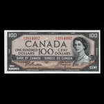 Canada, Bank of Canada, 100 dollars : 1954